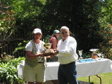Johanna and Mo with the Gibson Memorial trophy